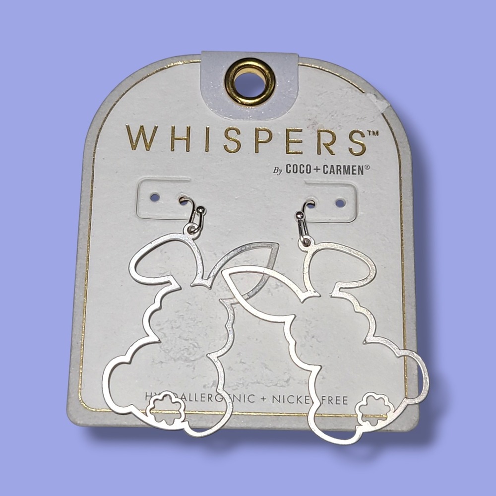 COCO + CARMEN Whispers Peter Cottontail Dangle Earrings